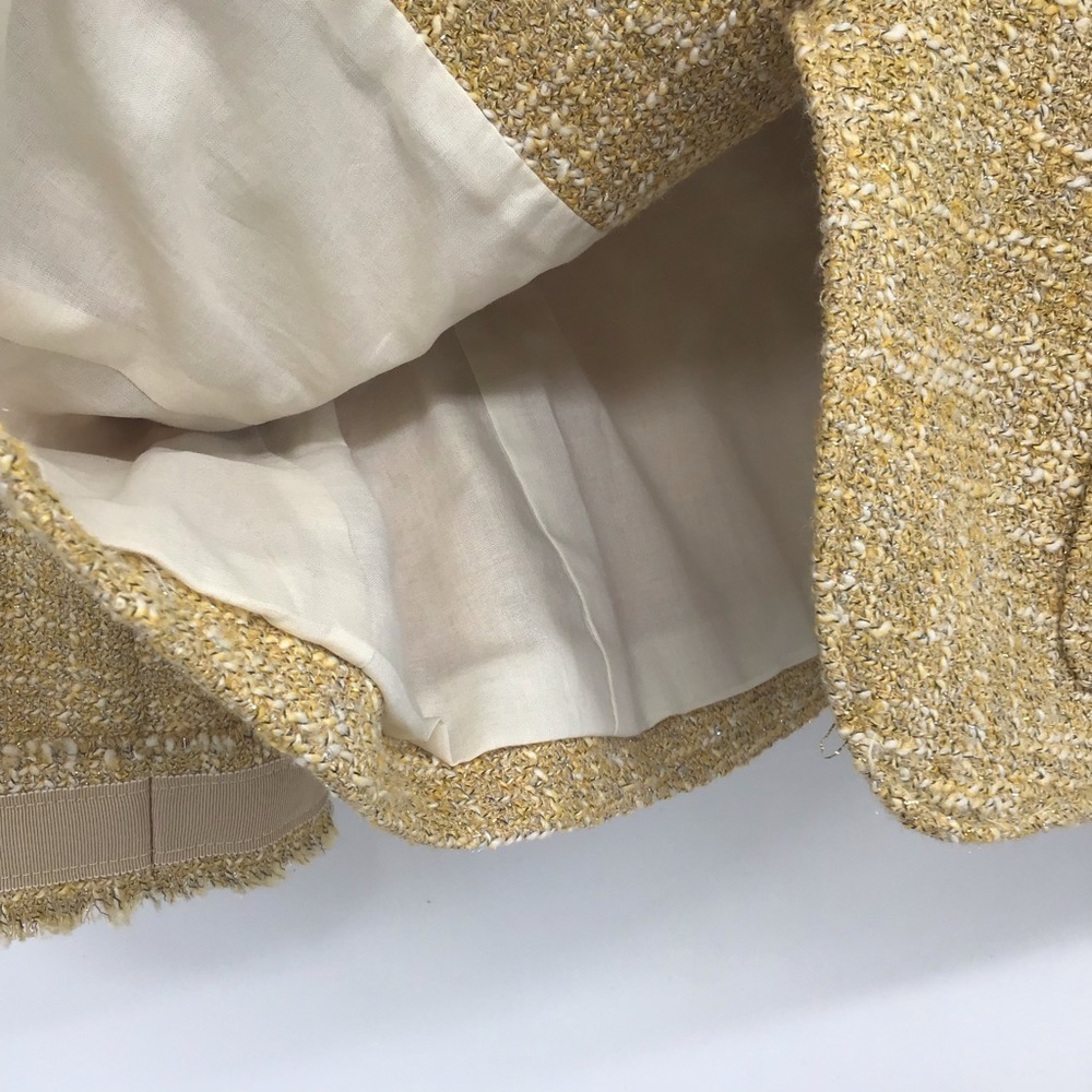 Talbots NWT The Grace Fit Boucle’ Fitted Jacket Career Classic Golden Size 8 - Picture 10 of 11